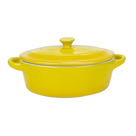 9 OZ Mini Covered Oval Casserole Dish