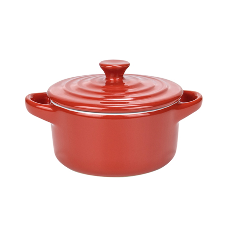 7 OZ Mini Covered Round Cassero